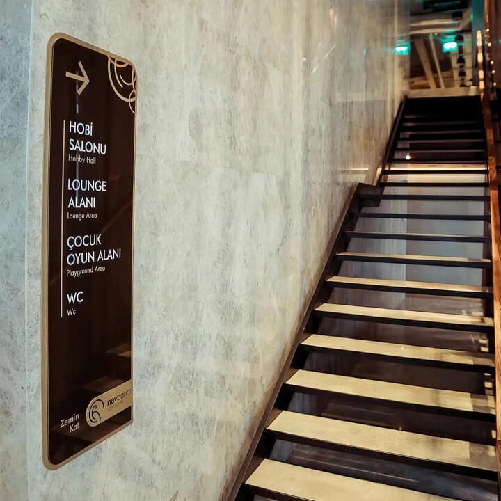 Custom Directional Signs for hotel