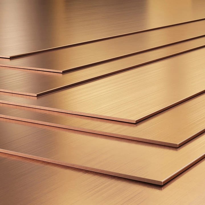 custom signage material copper