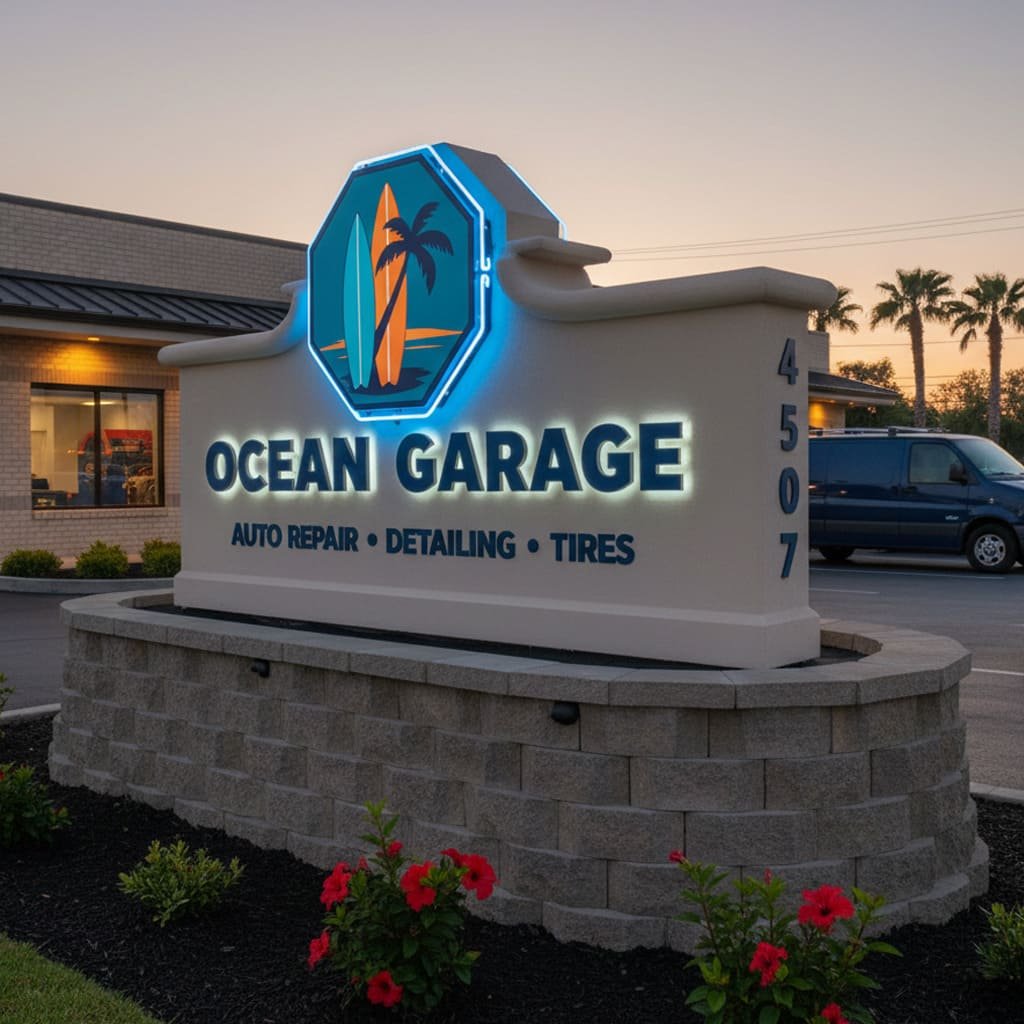 Custom Monument Signs for Outdoor Use