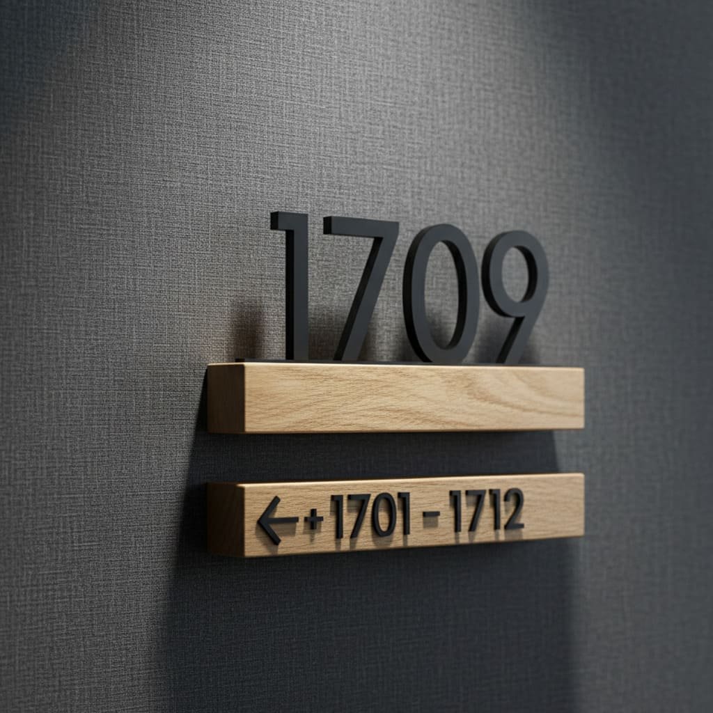 Door Number Signs for Hotels & Resorts