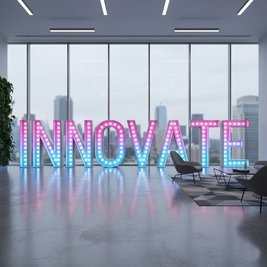 Modern LED Marquee Letters